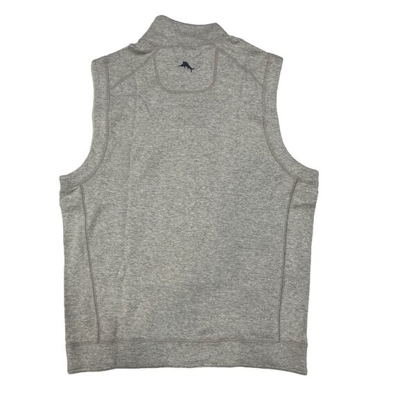 Tommy Bahama Men’s Small Reversible Vest Flipshore Full Zip Blue Gray Rockshade - Picture 5 of 10